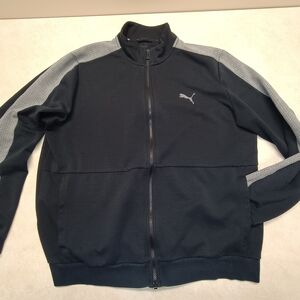 Puma Black and Gray Men's Sweatshirt